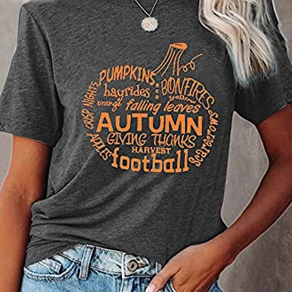 🍁 Autumn Harvest Football Shirt - Picture 4 of 6